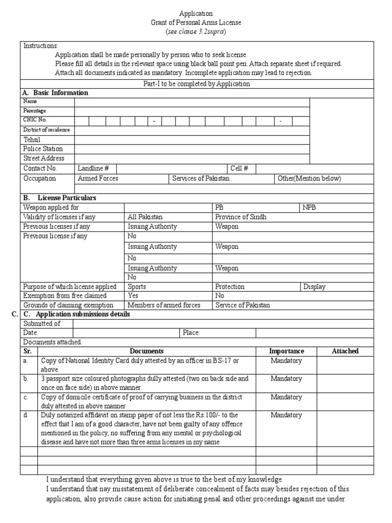 Arns License Form Page 1 | PDF | Identity Document | Government 