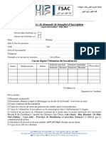 Formulaire de Transfert D'inscription