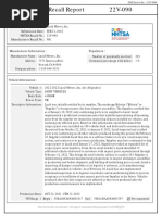 Part 573 Safety Recall Report 22V-090