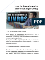 Top 5 livros de investimentos para iniciantes EDIÇÃO 2022