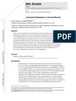 HHS Public Access: Exercise Training and Insulin Resistance: A Current Review