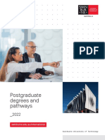 Postgraduate Degrees and Pathways International Course Guide 2022