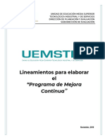 Lineamientos PMC 2019