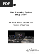 Live Streaming System Setup Guide: For Small Music Venues and Houses of Worship