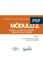 Módulo 2 Taller 2 La Multiplicación. Tablas de Multiplicar. 3ro y 4to