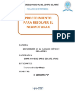 Procedimiento para Resolver El Neumotorax