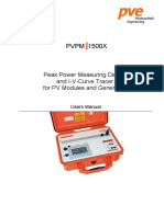 PVPM 1500X: Peak Power Measuring Device and I-V-Curve Tracer For PV Modules and Generators