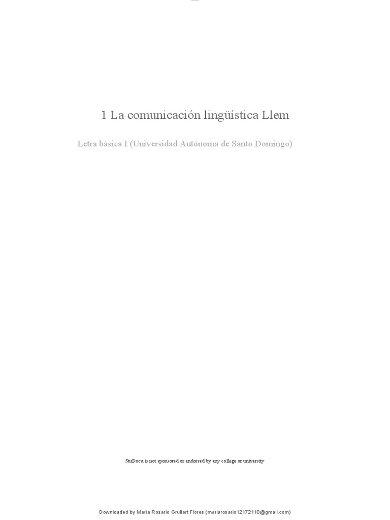 Elementos de la Comunicación Lingüística | PDF | Comunicación ...