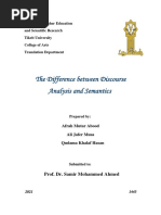 Difference Between Discourse Analysis & Semantic-4