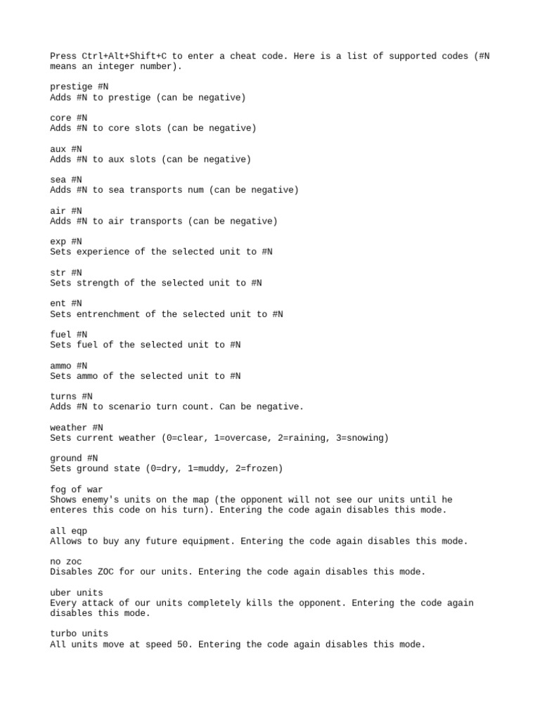 PGForever Cheat Codes | PDF