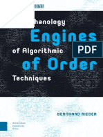 Engines of Order: A Mechanology of Algorithmic Techniques