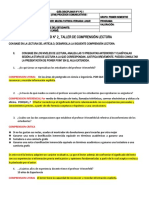 COMPRENSIÓN LECTORA (PUNTOS 2, 3 Y 4) CÓMO SE CONSIGUEN LAS BUENAS CALIFICACIONES Taller 2 Ana Gamarra