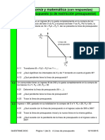 Preguntas y Respuestas. Linea de Presupuesto