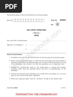 Data en Try Op Er A Tions: Gen Eral in Struc Tions