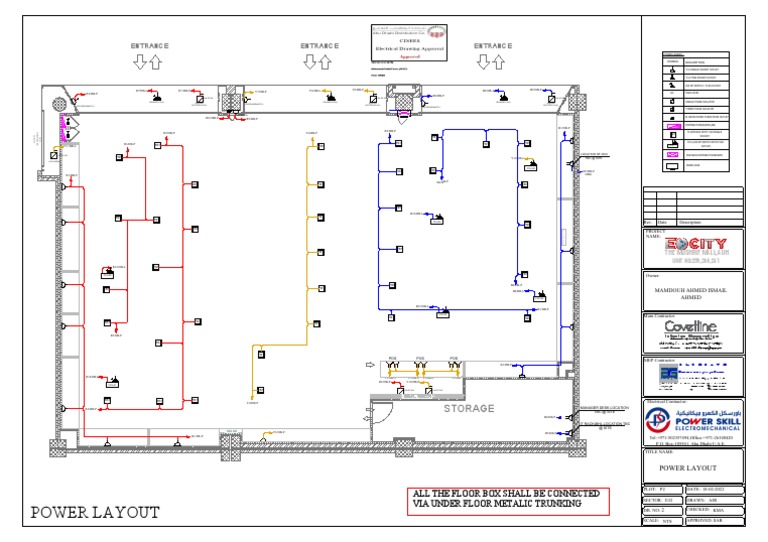 Power Layout | PDF | Electrical Wiring