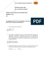 Evaluación de Conocimientos Brigada de Emergencias