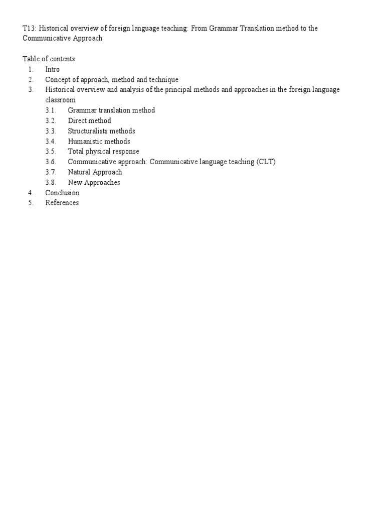 Evolution of Foreign Language Teaching Methods | PDF | Learning ...