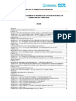 MANUAL DE PROCEDIMIENTOS INTERNOS DEL SISTEMA INTEGRADO DE ADMINISTRACIÓN FINANCIERA Res #01 - 2019 - CGP LOW