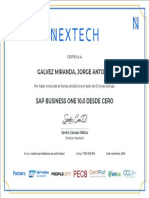 Certificado SAP BUSINESS