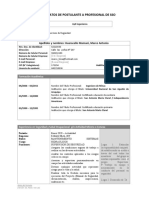 Ficha de Datos de Postulante A Profesional de Sso