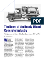 The Dawn of The Ready-Mixed Concrete Industry