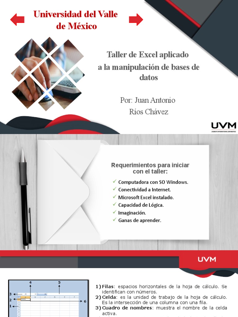 Taller de Excel para Bases de Datos | PDF | Hoja de cálculo | Microsoft ...