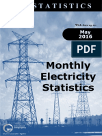 Monthly Electricity Statistics: With Data Up To