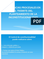 Incidentes en El Trámite de La Inconstitucionalidades