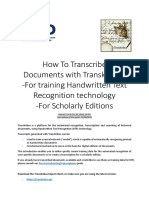 How To Transcribe Documents With Transkribus