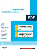 Materials Emitted From Volcanic Eruptions: Lesson 15.5