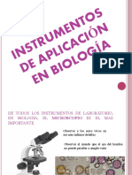 Instrumentos de Aplicacion en Biologia