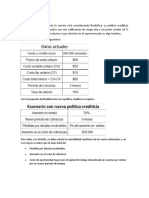 Análisis rentabilidad política crédito Supermercado