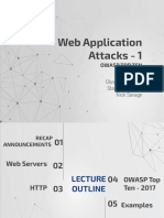 Web Application Attacks - 1
