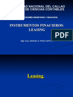 Instrumentos Financieros. Leasing