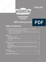 VOX Continental MIDI Guide E1