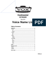VOX - Continental - v2 - VOICE NAME LIST
