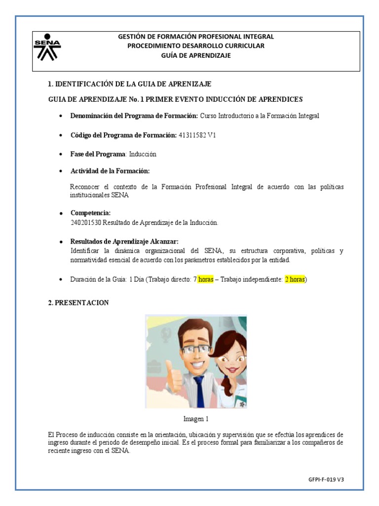 Guía de Inducción para Aprendices SENA | PDF | Aprendizaje | Evaluación