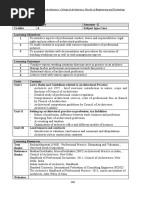 Syllabus For Bachelors in Architecture: College of Architecture, Faculty of Engineering and Technology