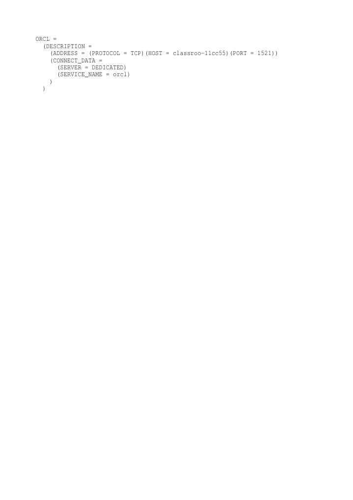 Oracle Database Connection Details | PDF | Computers | Technology ...