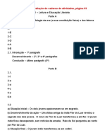 Soluc3a7c3b5es Da Ficha de Avaliac3a7c3a3o Do Caderno de Atividades