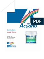 Formulario Acua Cover Polycrom Versión 2.0 Onzas Diciembre 2015