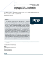 Paro Cardiorrespiratorio (PCR) Y Reanimación Cardiopulmonar (RCP) en Un Nuevo Escenario: Covid19