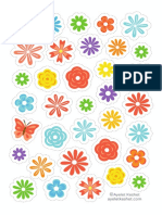 Printable Flowers Stickers