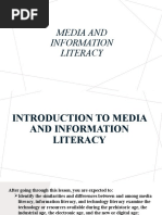 Introduction To Media and Information