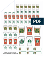 PDF starbucks cups stickers