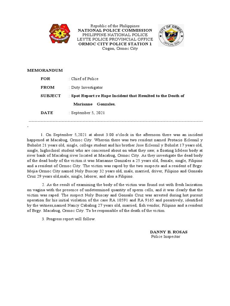 Spot Report: Rape and Death in Macabug | PDF | Social Science | Art