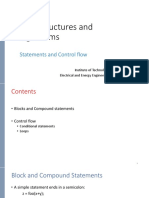 Data Structures and Algorithms: Statements and Control Flow