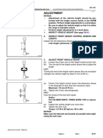 Adjustment: - Electronic Modulated Air Suspension