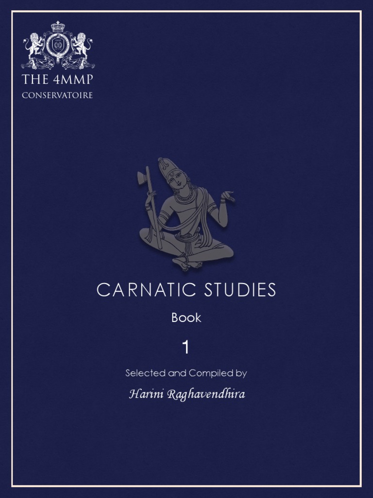 Carnatic Book 1 PDF Performing Arts Music Theory