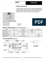 Reflective Optoswitch: VTR17D1